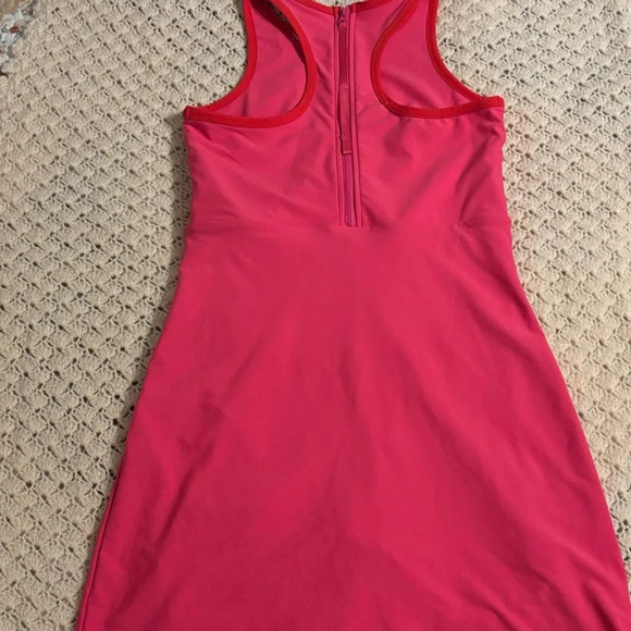 Pink Skort Mini Dress Racerback with built in Shorts size S - Picture 3 of 12